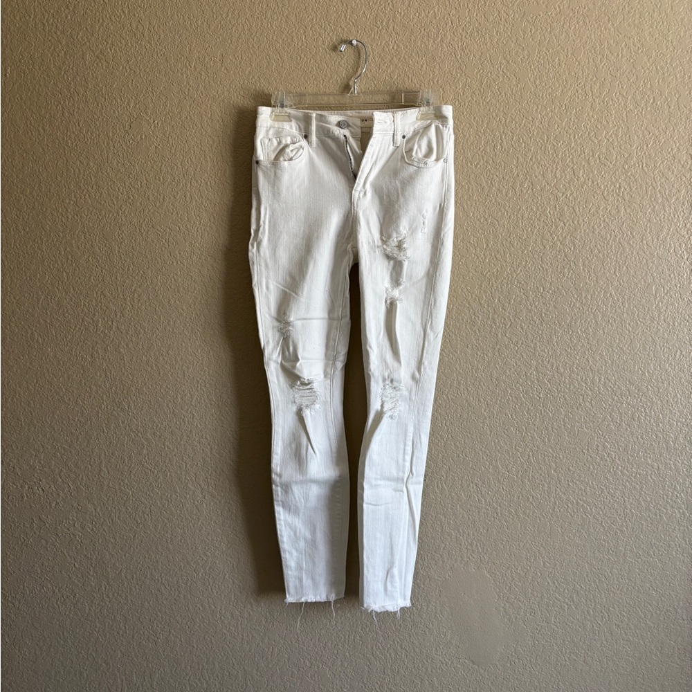 PacSun White Mid-Rise Skinniest Ankle Jeans 26”